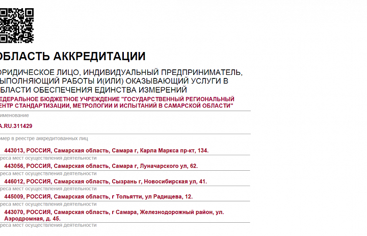 Внимание! Расширение области аккредитации